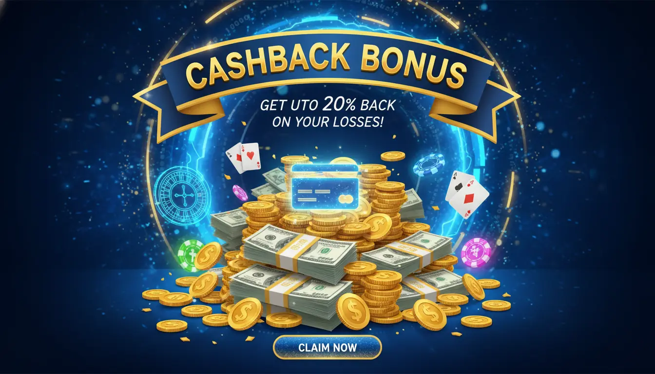 Cashback bonus hos Golden star casino
